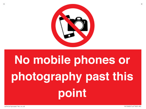 No mobile phones or photography past this point